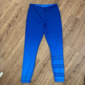 90 Degree By Reflex Blue Athletic Leggings